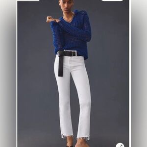 Mother Insider Crop Step Fray in Glass Slipper- NWOT